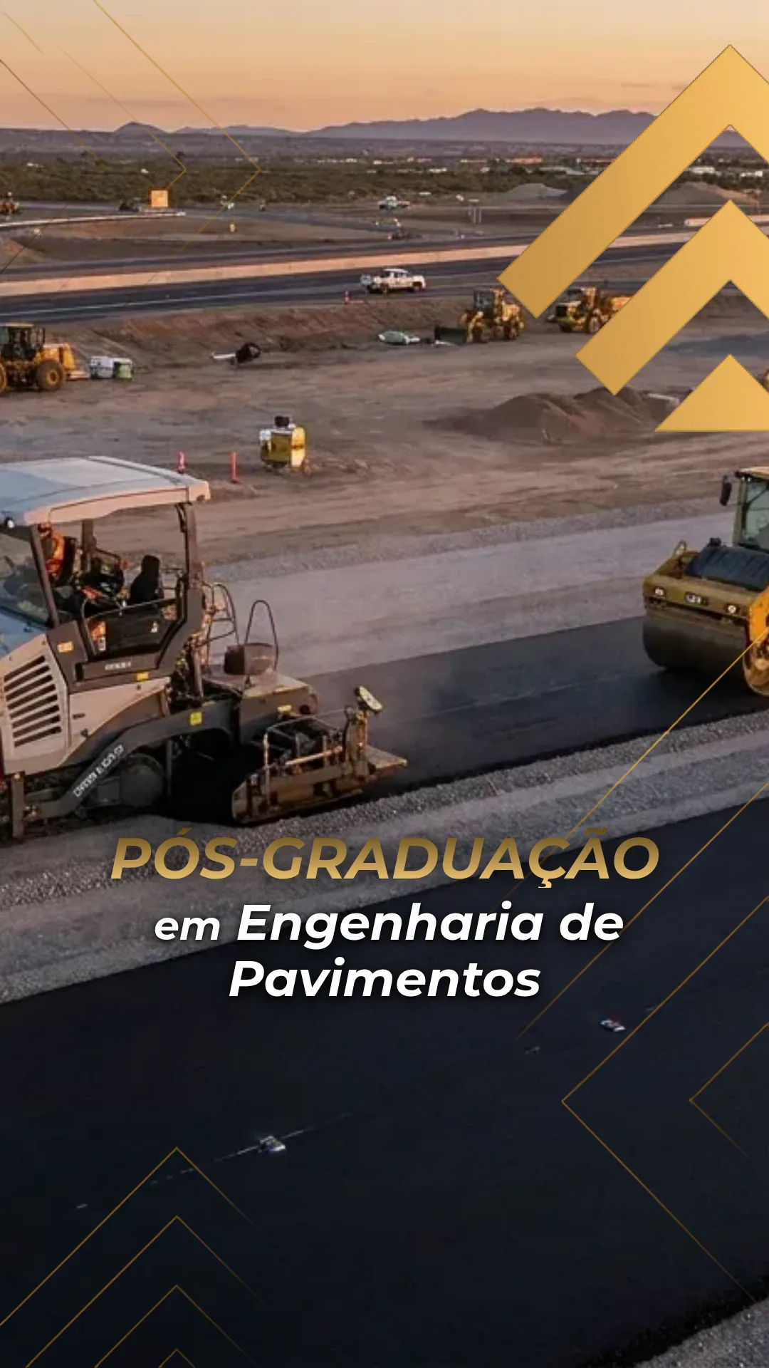 Capa do curso Pós-Graduação em Engenharia de Pavimentos
